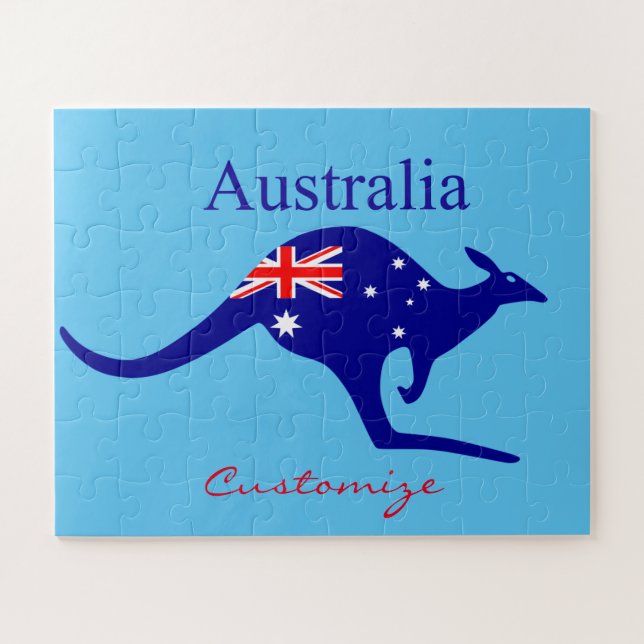 Australische Flagge Kangaroo Thunder_Cove (Horizontal)