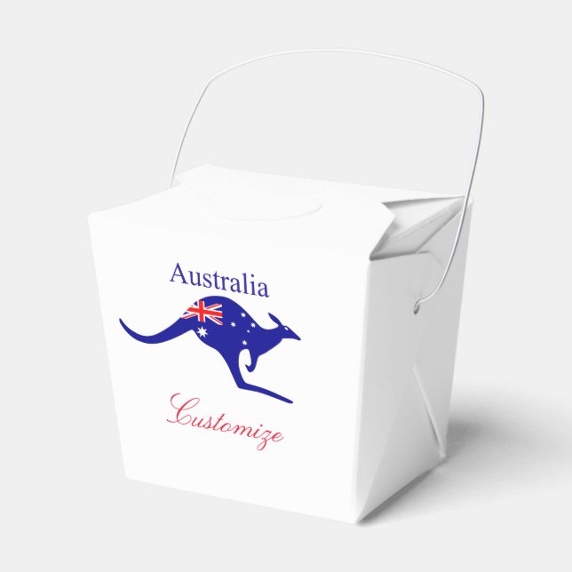 Australische Flagge Kangaroo Thunder_Cove Geschenkschachtel (Vorderseite)