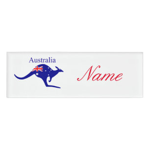 Australische Flagge Kangaroo Thunder_Cove Namenschild