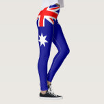 australische Flagge Leggings<br><div class="desc">Australische Flagge Leggings für Sie.</div>