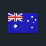 Australische Flagge Leinwanddruck<br><div class="desc">Australien,  Australier,  aus,  Australier,  auzzie,  auz,  auzie,  Flagge,  Flaggen,  Welt,  Land,  "australische Flagge",  "Flagge von Australien",  ozzie,  Blau,  Rot,  Weiß,  patriotisch,  Patriotismus,  Australasien</div>