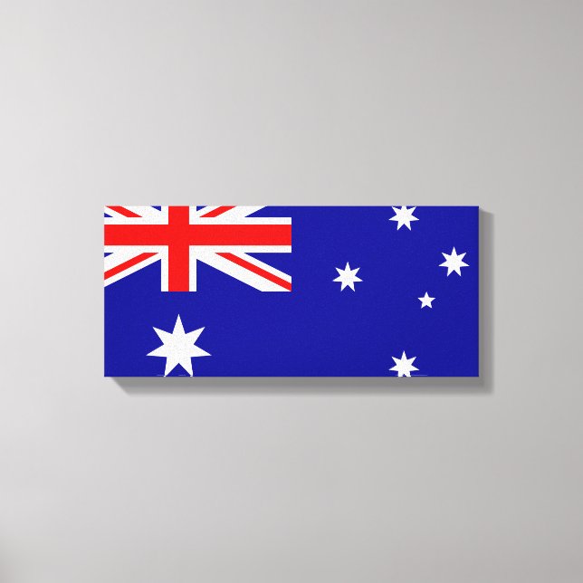 australische Flagge Leinwanddruck (Vorderseite)