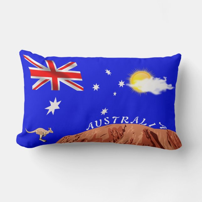 Australische Flagge Lendenkissen (Vorderseite)