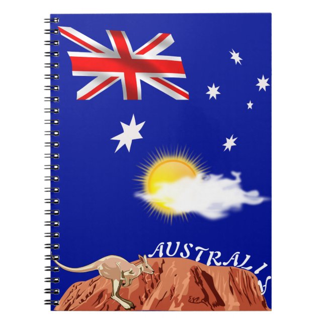 Australische Flagge Notizblock (Vorderseite)