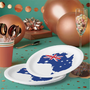 Australische Flagge Pappteller