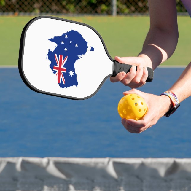 Australische Flagge Pickleball Schläger (InSitu)