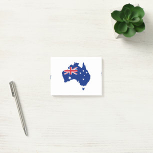 Australische Flagge Post-it Klebezettel