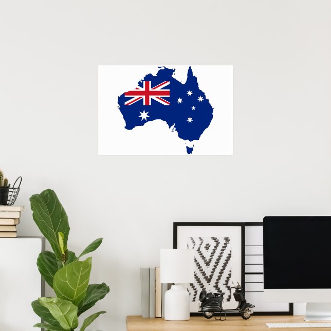 Australische Flagge Poster (Heimbüro)