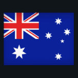 australische Flagge Poster<br><div class="desc">Shades of Rage präsentiert "Australian Flag" dieses Design verfügt über eine australische Flagge in leuchtend blauen Farben. Aussie Aussie Aussie! Alle unsere Produkte sind individuell anpassbar, also fühlen Sie sich frei, um etwas Text hinzuzufügen, spielen Sie mit den Farbfiltern. wie Formen und Symbole? Sie können sie auch hinzufügen, wir Liebe,...</div>