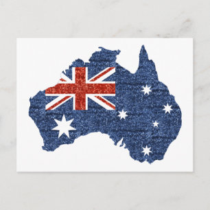 australische Flagge Postkarte
