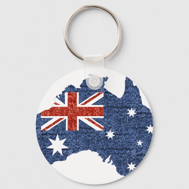 australische Flagge Schlüsselanhänger (Vorderseite)