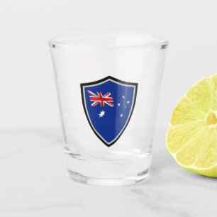 australische Flagge Schnapsglas