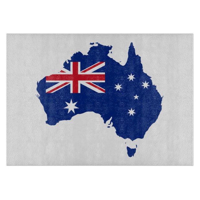 Australische Flagge Schneidebrett (Vorderseite)