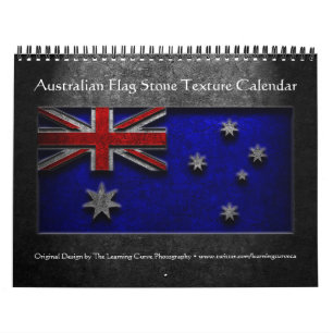 Australische Flagge Stone Texture Kalender