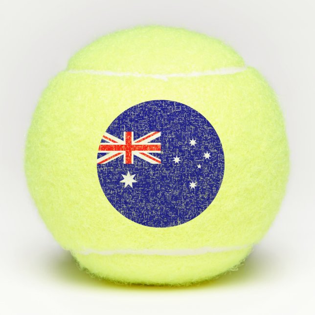australische Flagge Tennisbälle (Vorderseite)