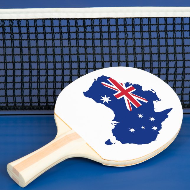 Australische Flagge Tischtennis Schläger (InSitu)