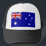 Australische Flagge Truckerkappe<br><div class="desc">Australien,  Australier,  aus,  Australier,  auzzie,  auz,  auzie,  Flagge,  Flaggen,  Welt,  Land,  "australische Flagge",  "Flagge von Australien",  ozzie,  Blau,  Rot,  Weiß,  patriotisch,  Patriotismus,  Australasien</div>