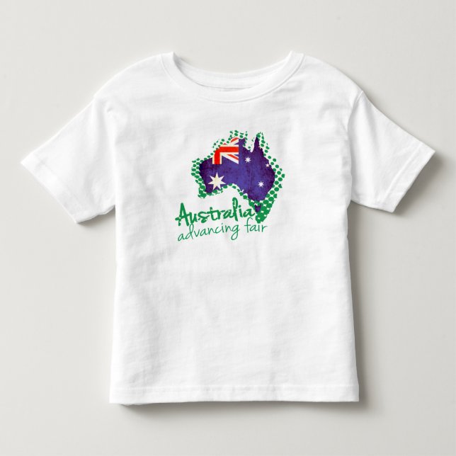 Australische Flagge Vorantreiben Messe Kids T - Sh Kleinkind T-shirt (Vorderseite)