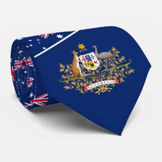 Australische Flagge & Wappen, Australien Krawatte