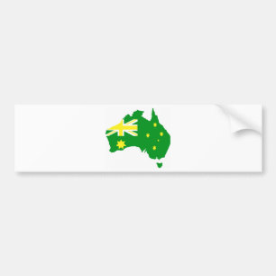 Australische Flaggen-Karte Autoaufkleber