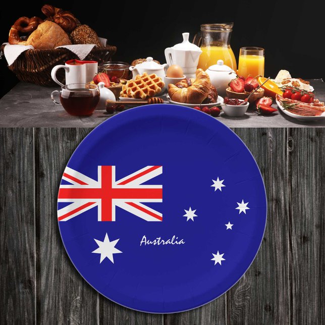 australische Flaggen-Party-Teller, Sport- /Rugby-F Pappteller (Von Creator hochgeladen)