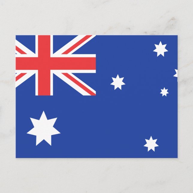 Australische Flaggen-T - Shirt und -Geschenke Postkarte (Vorderseite)