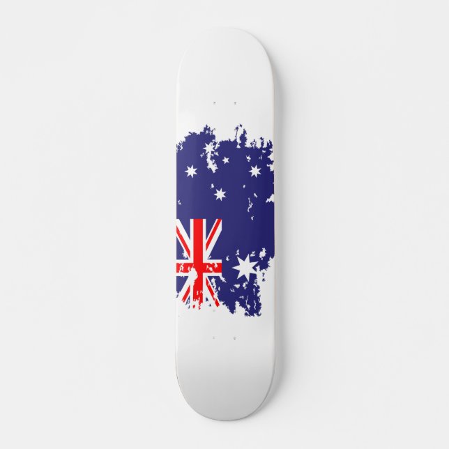 Australische Flaggengrunge Skateboard (Vorne)
