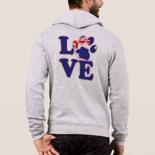 Australische Flaggenpaw Print Hoodie