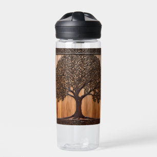 Australische Flora: The Wattle Tree Wood Print, Trinkflasche