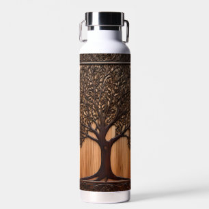 Australische Flora: The Wattle Tree Wood Print, Trinkflasche
