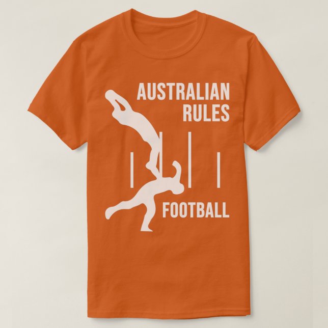 Australische Fußballregeln T-Shirt (Design vorne)