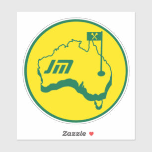 Australische Golfschenkungen Aufkleber