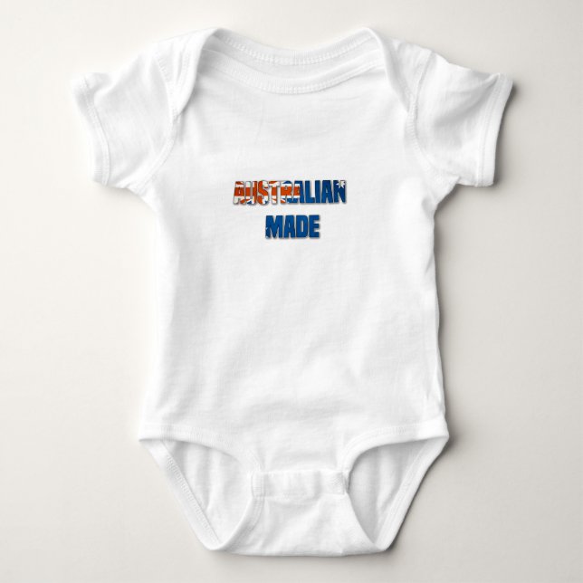 Australische hergestellte Baby-Kleidung Baby Strampler (Vorderseite)