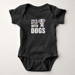 Australische Hirtenwelt ist besser mit Hunden Baby Strampler