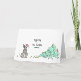 Australische Hunde Blue Heeler Holiday Card Feiertagskarte