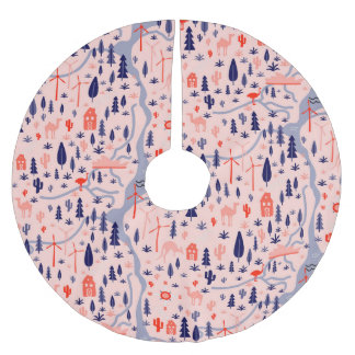 Australische Ikonen, nahtlos dekoratives Muster. Polyester Weihnachtsbaumdecke