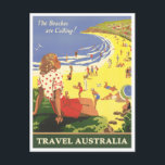 Australische Jahrtausendreise Postkarte<br><div class="desc">Australien Vintage Reise Postkarte</div>