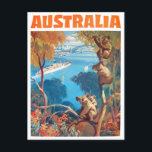 Australische Jahrtausendreise Postkarte<br><div class="desc">Australien Vintage Reise Postkarte</div>