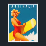 Australische Jahrtausendreise Postkarte<br><div class="desc">Australien Vintage Reise Postkarte</div>