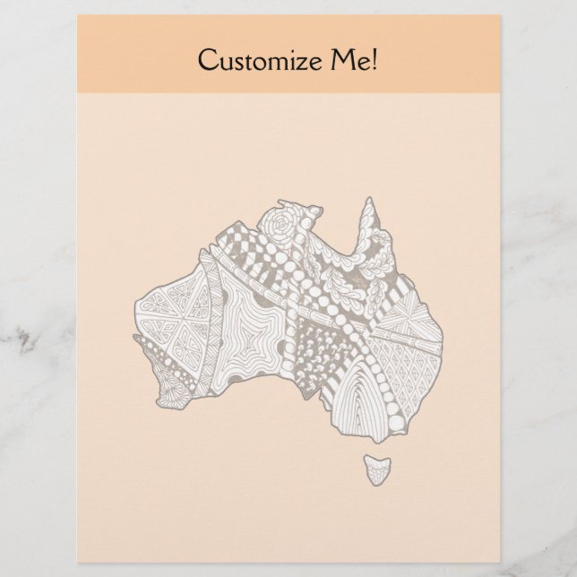 Australische Karte Art (Vorderseite)