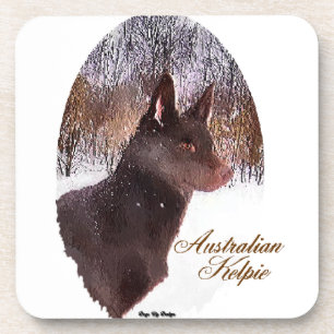 Australische Kelpe Art Getränkeuntersetzer