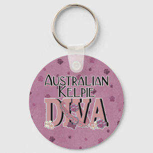 Australische Kelpie DIVA Schlüsselanhänger