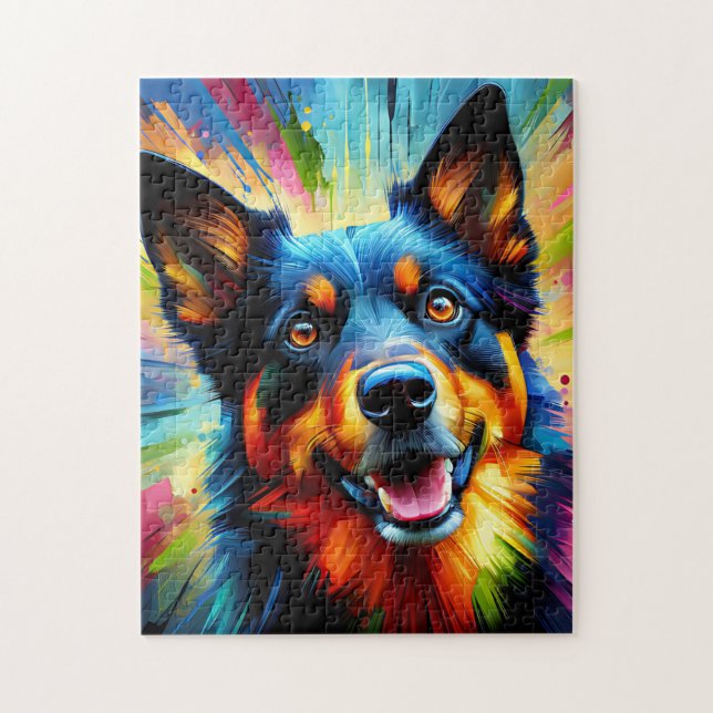 Australische Kelpie Dog Acrylic Print | Bunt (Vertikal)