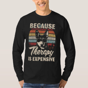 Australische Kelpie Dog Therapie ist teuer Retro T-Shirt