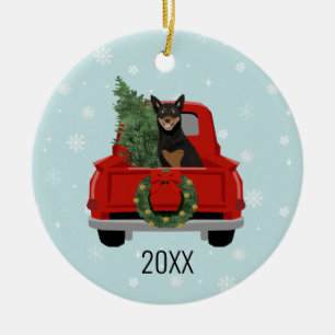 Australische Kelpie-Hunde - Weihnachten Keramik Ornament
