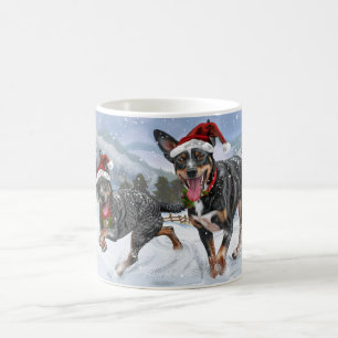 Australische Kelpie Weihnachten Kaffeetasse