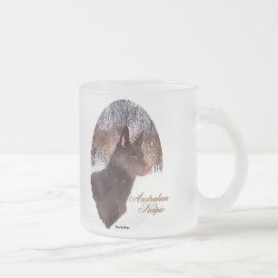 Australische Kelpie-Weihnachtsgeschenke Mattglastasse