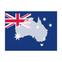 Australische Kontur-Karte