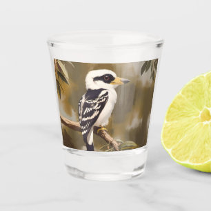 australische Kookaburramalerei, Schnapsglas
