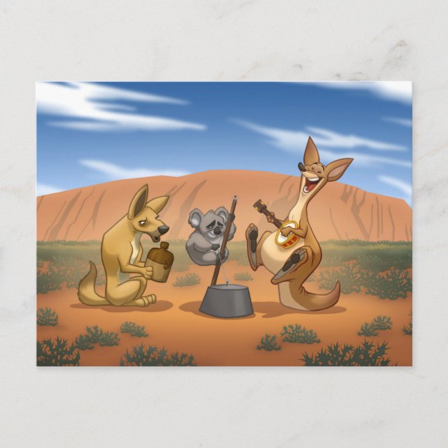 Australische Krug-Band-Postkarte Postkarte (Vorderseite)